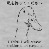 I Think I Will Cause Problems On Purpose Funny Goose Ladies PosiCharge Tri-Blend Wicking Tank