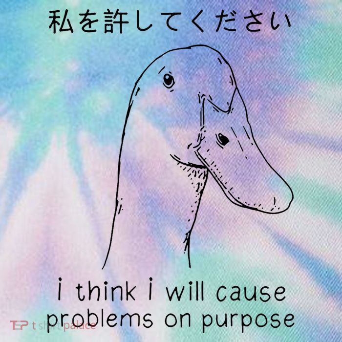 I Think I Will Cause Problems On Purpose Funny Goose Legacy Tie Dye Trucker Hat