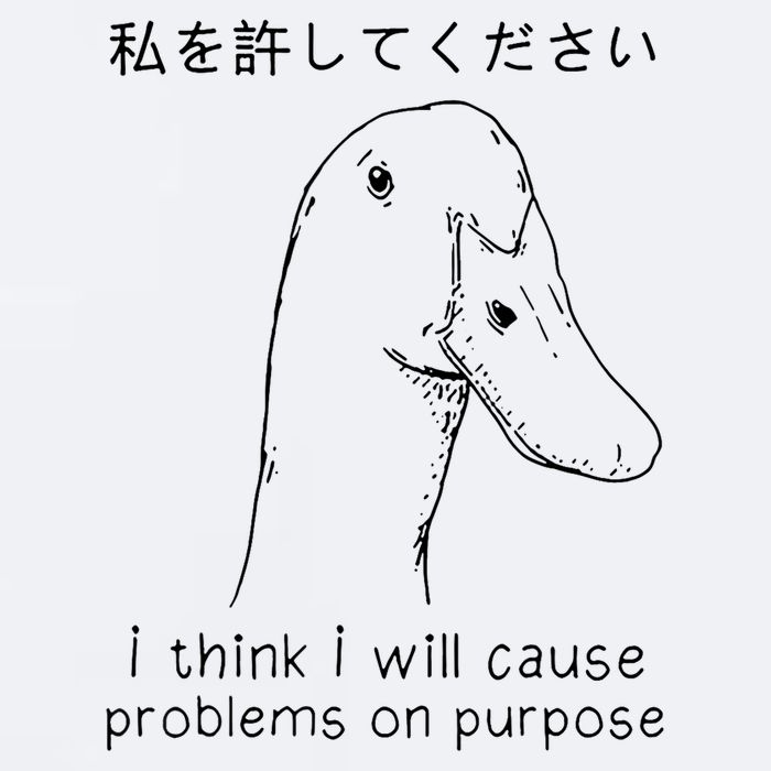 I Think I Will Cause Problems On Purpose Funny Goose Sueded Cloud Jersey T-Shirt