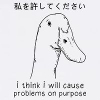 I Think I Will Cause Problems On Purpose Funny Goose Magnet