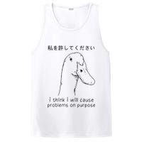 I Think I Will Cause Problems On Purpose Funny Goose PosiCharge Competitor Tank