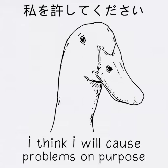 I Think I Will Cause Problems On Purpose Funny Goose Toddler T-Shirt