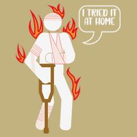 I Tried It At Home Science Experiment Scientist Chemistry Button