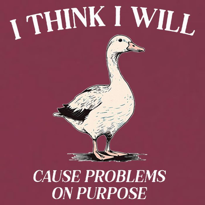 I Think I Will Cause Problems On Purpose Meme Goose Duck 16oz Travel Tumbler