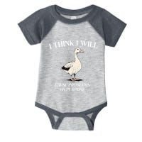 I Think I Will Cause Problems On Purpose Meme Goose Duck Infant Baby Jersey Bodysuit