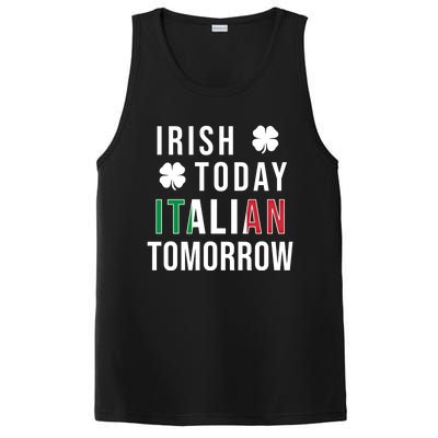 Irish Today Italian Tomorrow Funny Saint St Patricks Day Gift PosiCharge Competitor Tank