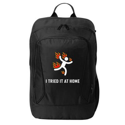 I Tried It At Home Funny Geek Nerd It Admin Science City Backpack