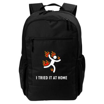 I Tried It At Home Funny Geek Nerd It Admin Science Daily Commute Backpack
