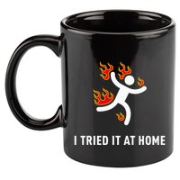 I Tried It At Home Funny Geek Nerd It Admin Science 11oz C Handle Ceramic Mug