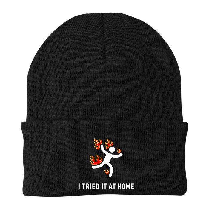 I Tried It At Home Funny Geek Nerd It Admin Science Beanie