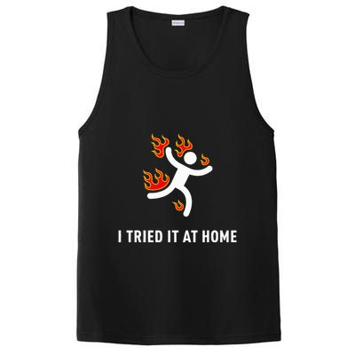 I Tried It At Home Funny Geek Nerd It Admin Science PosiCharge Competitor Tank