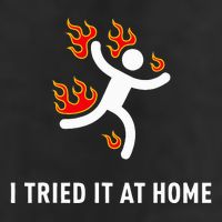 I Tried It At Home Funny Geek Nerd It Admin Science Trucker Hat