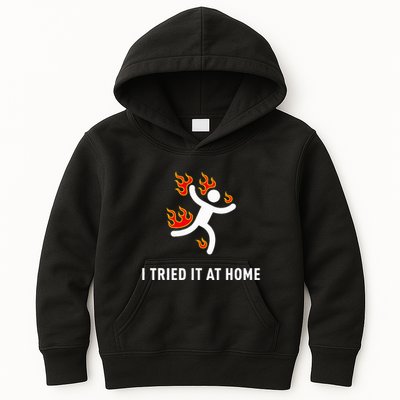 I Tried It At Home Funny Geek Nerd It Admin Science Kids Hoodie