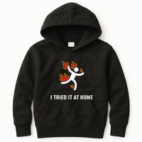 I Tried It At Home Funny Geek Nerd It Admin Science Kids Hoodie