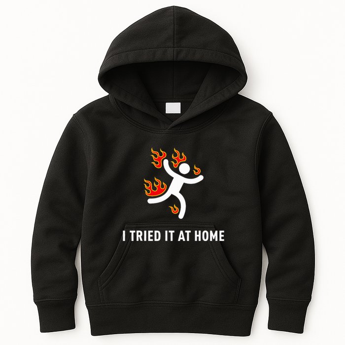 I Tried It At Home Funny Geek Nerd It Admin Science Kids Hoodie