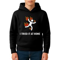 I Tried It At Home Funny Geek Nerd It Admin Science Kids Hoodie