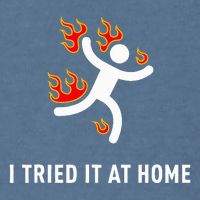 I Tried It At Home Funny Geek Nerd It Admin Science Garment-Dyed Sweatshirt