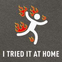 I Tried It At Home Funny Geek Nerd It Admin Science Cotton Canvas Backpack