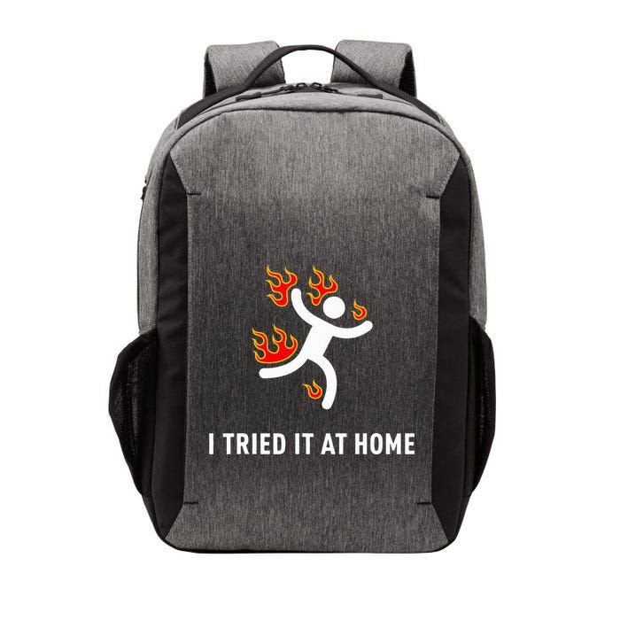 I Tried It At Home Funny Geek Nerd It Admin Science Vector Backpack