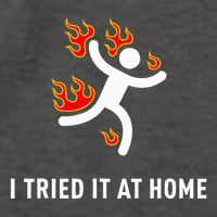 I Tried It At Home Funny Geek Nerd It Admin Science Vector Backpack