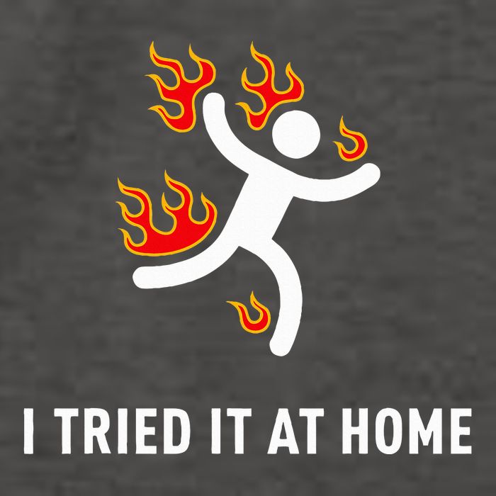 I Tried It At Home Funny Geek Nerd It Admin Science Vector Backpack