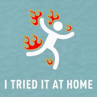 I Tried It At Home Funny Geek Nerd It Admin Science Sueded Cloud Jersey T-Shirt