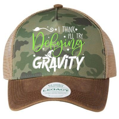 I Think I’Ll Try Defying Gravity Defying Musical Legacy Tie Dye Trucker Hat