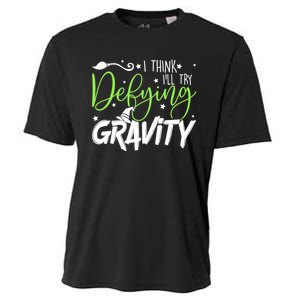 I Think I’Ll Try Defying Gravity Defying Musical Cooling Performance Crew T-Shirt