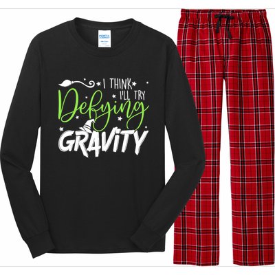 I Think I’Ll Try Defying Gravity Defying Musical Long Sleeve Pajama Set