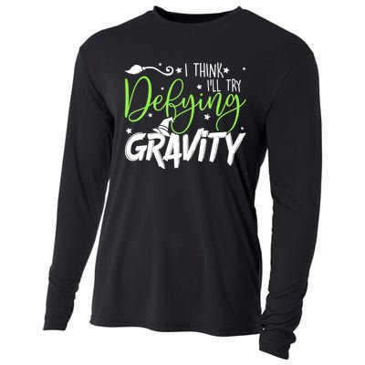 I Think I’Ll Try Defying Gravity Defying Musical Cooling Performance Long Sleeve Crew