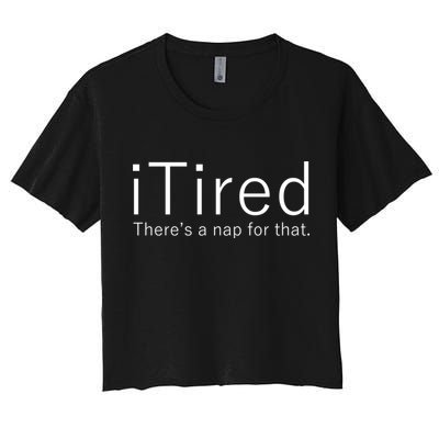 iTired Nap For That Crop Top