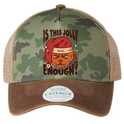 Is This Jolly Enough Anti Christmas Legacy Tie Dye Trucker Hat