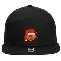 Is This Jolly Enough Anti Christmas 7 Panel Mesh Trucker Snapback Hat