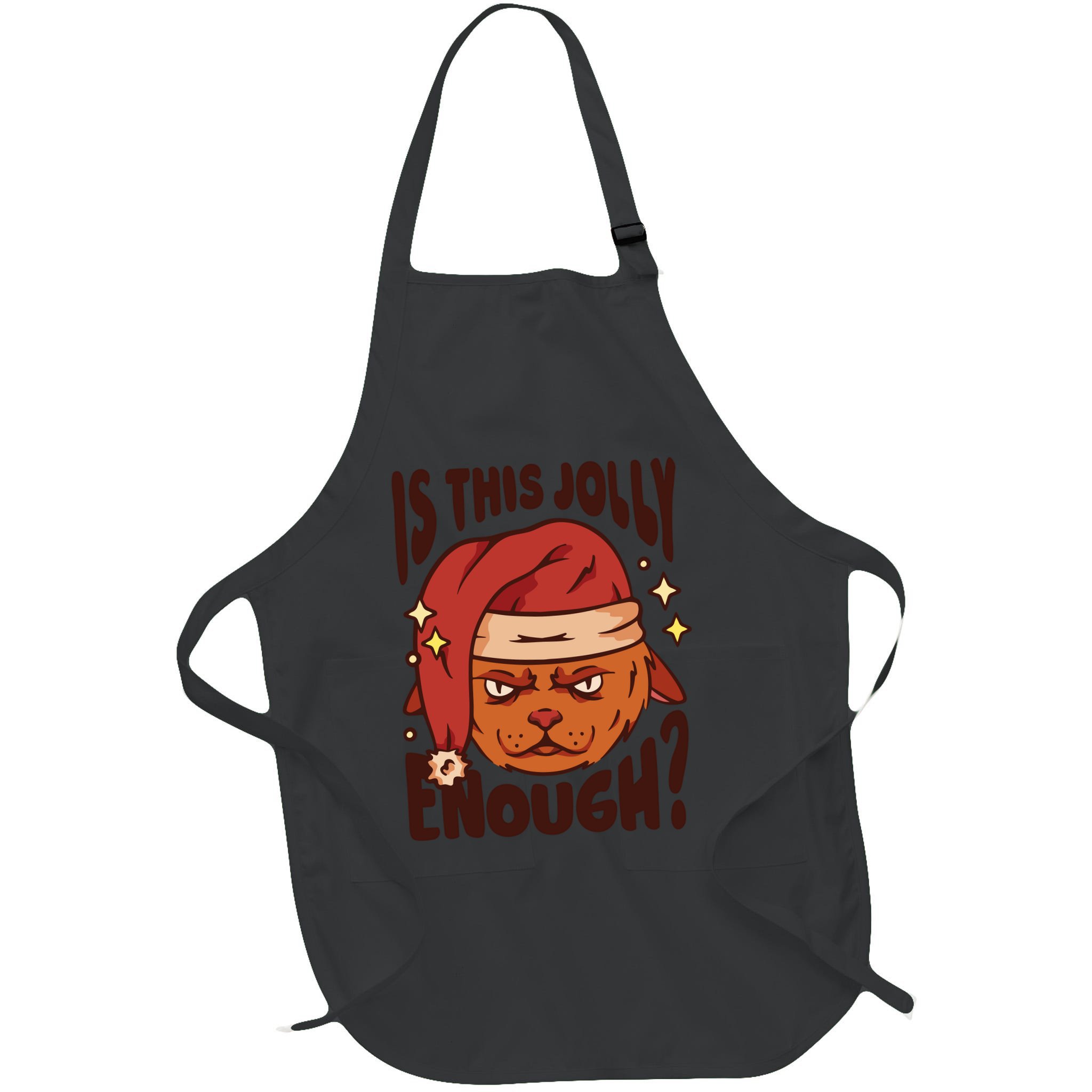 Is This Jolly Enough Anti Christmas Apron