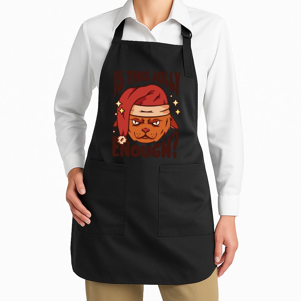 Is This Jolly Enough Anti Christmas Apron