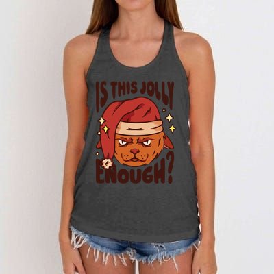 Is This Jolly Enough Anti Christmas Women's Knotted Racerback Tank