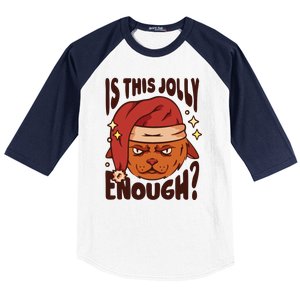 Is This Jolly Enough Anti Christmas Baseball Sleeve Shirt