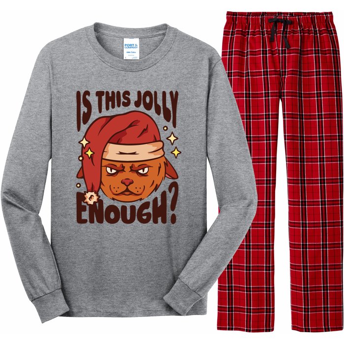 Is This Jolly Enough Anti Christmas Long Sleeve Pajama Set