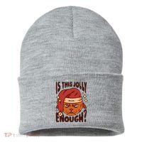 Is This Jolly Enough Anti Christmas Sustainable Knit Beanie