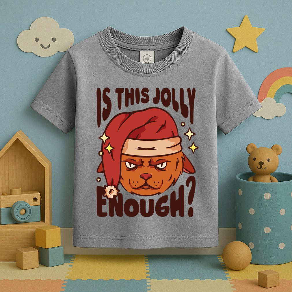 Is This Jolly Enough Anti Christmas Toddler T-Shirt