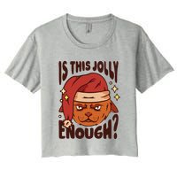 Is This Jolly Enough Anti Christmas Crop Top