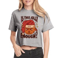 Is This Jolly Enough Anti Christmas Crop Top
