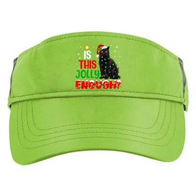 Is This Jolly Enough Funny Cat Xmas Tree Adult Drive Performance Visor