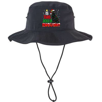 Is This Jolly Enough Funny Cat Xmas Tree Legacy Cool Fit Booney Bucket Hat