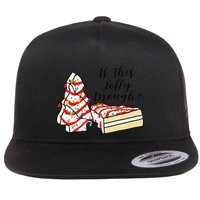Is This Jolly Enough Funny Christmas Tree Cakes Xmas Flat Bill Trucker Hat