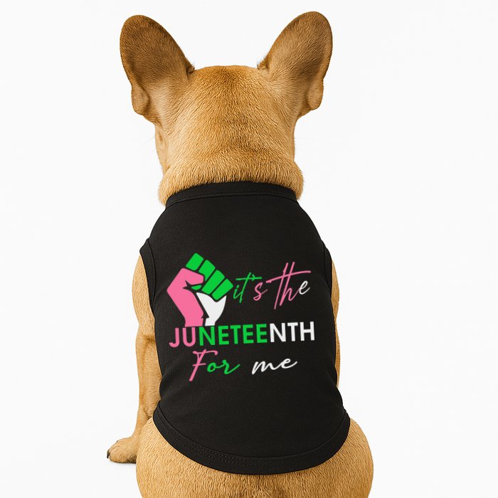It's The Juneteenth aka For Me Freeish Since 1865 Doggie Tank