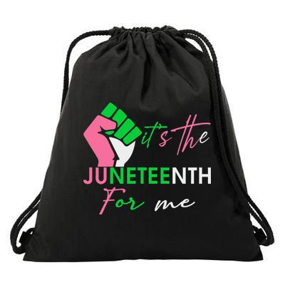 It's The Juneteenth aka For Me Freeish Since 1865 Drawstring Bag