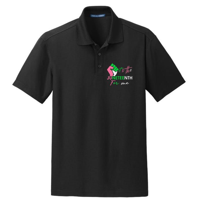 It's The Juneteenth aka For Me Freeish Since 1865 Dry Zone Grid Polo