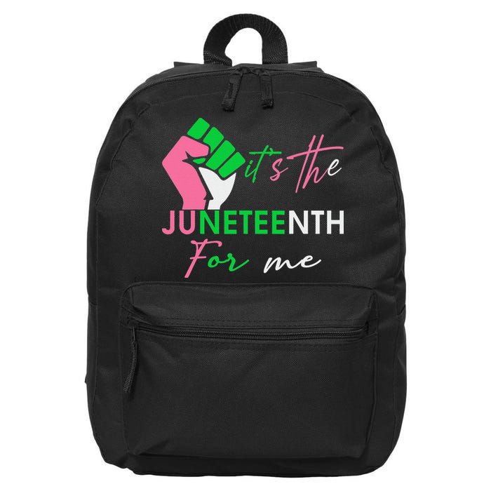 It's The Juneteenth aka For Me Freeish Since 1865 16 in Basic Backpack