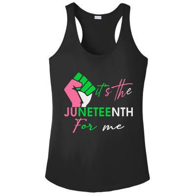 It's The Juneteenth aka For Me Freeish Since 1865 Ladies PosiCharge Competitor Racerback Tank